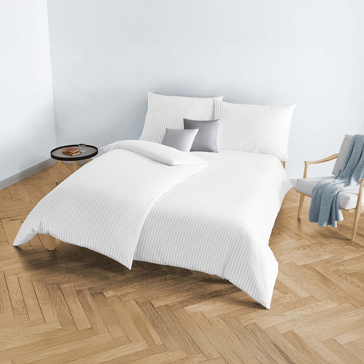 fleuresse damastbettwäsche melk