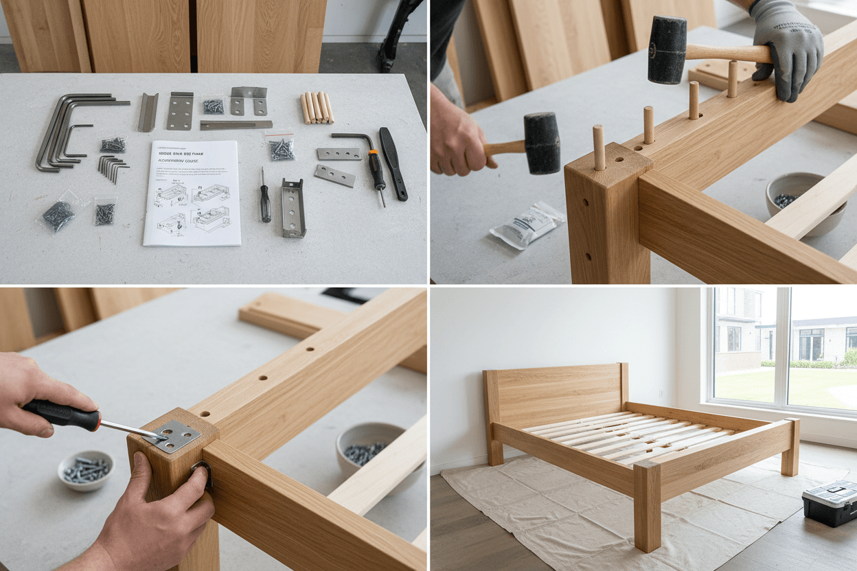 werkzeug aufbau bett