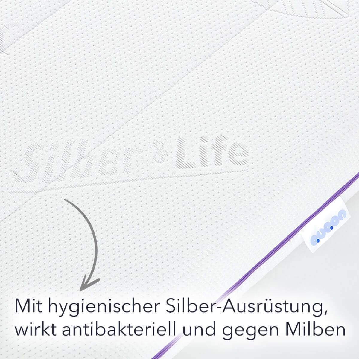 Bezug mit Silber u. Life Ausrüstung wirkt antibakteriell und ist gut gegen Milben