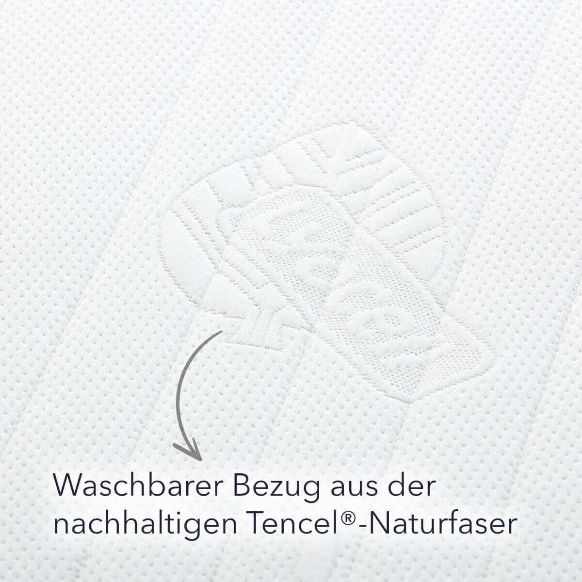 Waschbarer Babymatratzen Bezug aud Tencel